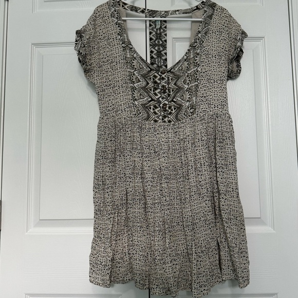 Free People Sundown Bohemian Babydoll style Mini Dress Size S - Picture 1 of 14